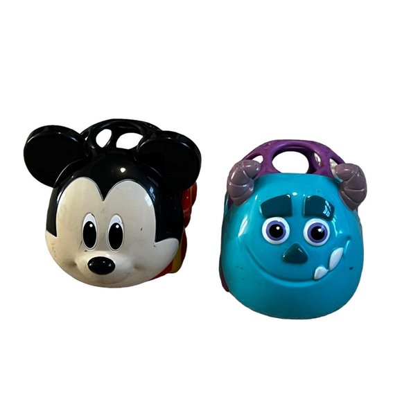 Disney Oball Mickey Mouse & Monster's Sully Set Go Grippers Baby Cars Toys - Picture 1 of 4